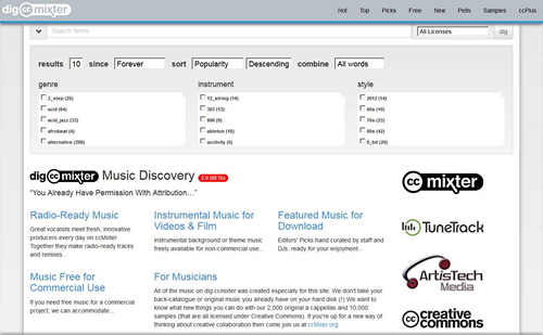 ccmixter creative commons music